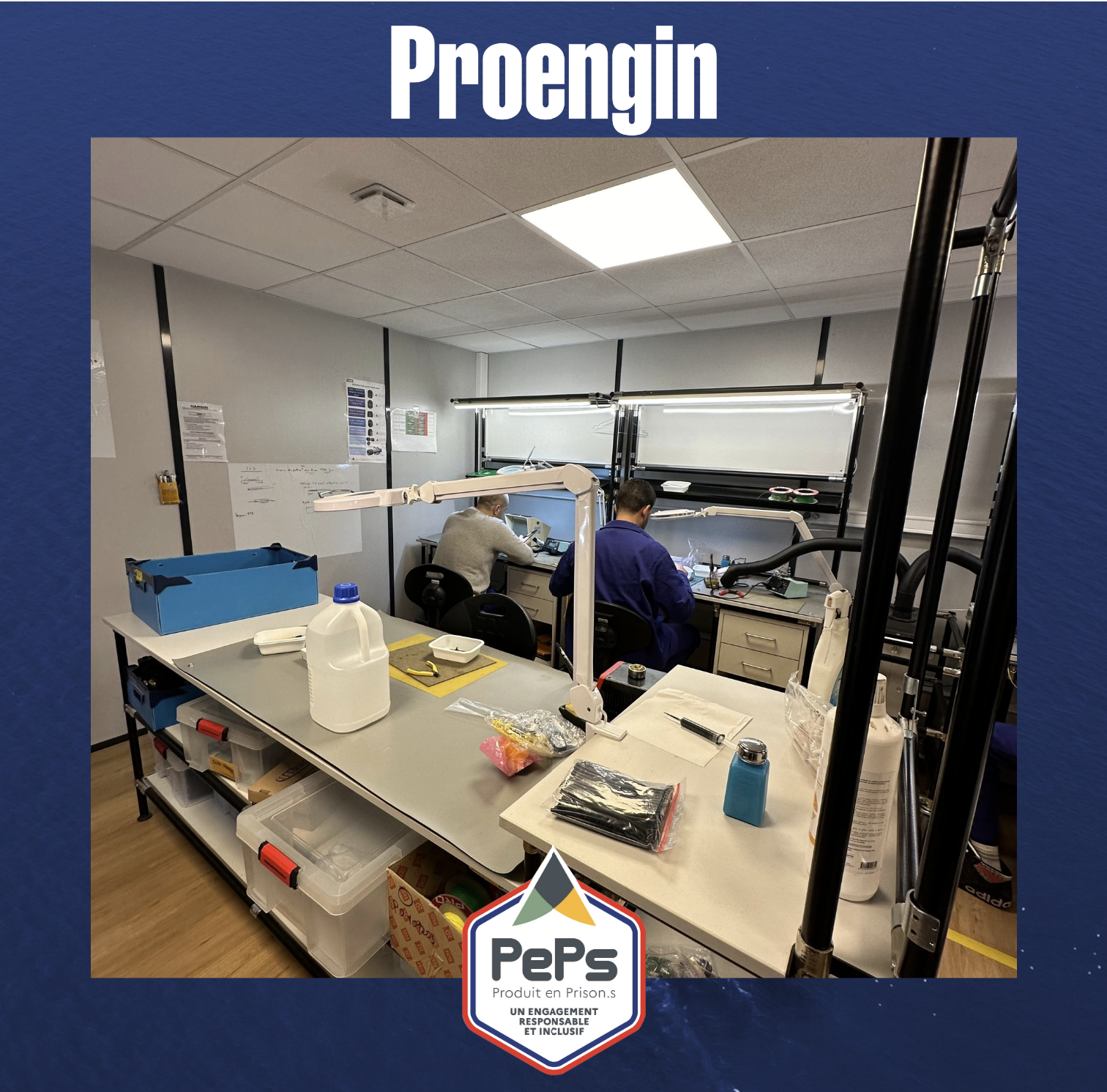 In collaboration with the Bois d'Arcy Penitentiary Center, Proengin strengthens its social commitment.